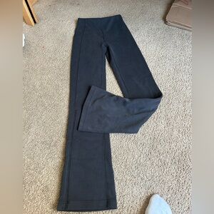 Lulu Lemon Charcoal Flare Zip pants